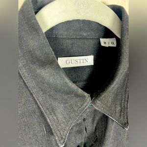 MD classic fit heavy black selvedge workshirt